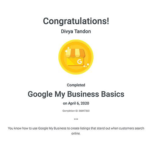 Google My Business Basic